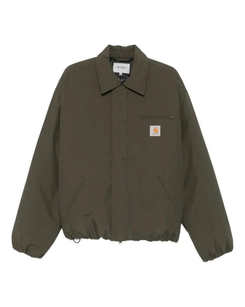 Carhartt WIP logo-patch zip-up jacket - Grün Grün