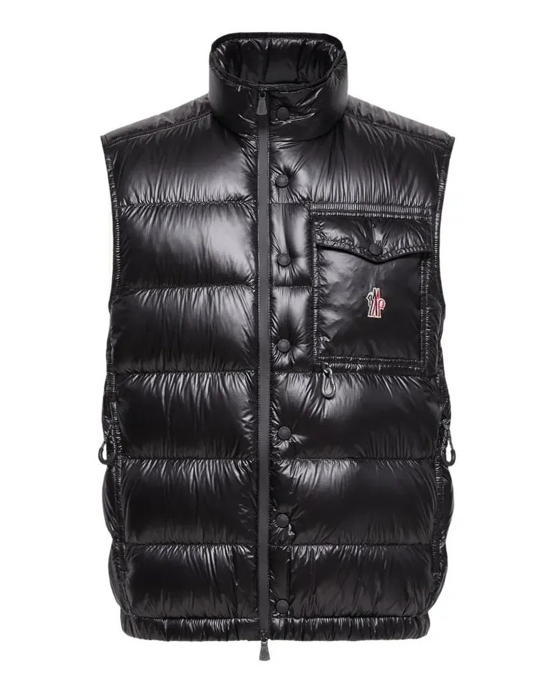 Moncler logo-patch padded vest - Schwarz Schwarz
