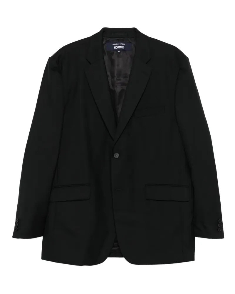 Comme des Garçons Blazer mit einem Knopf - Schwarz Schwarz