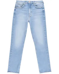 Mother Halbhohe Dazzler Slim-Fit-Jeans Blau