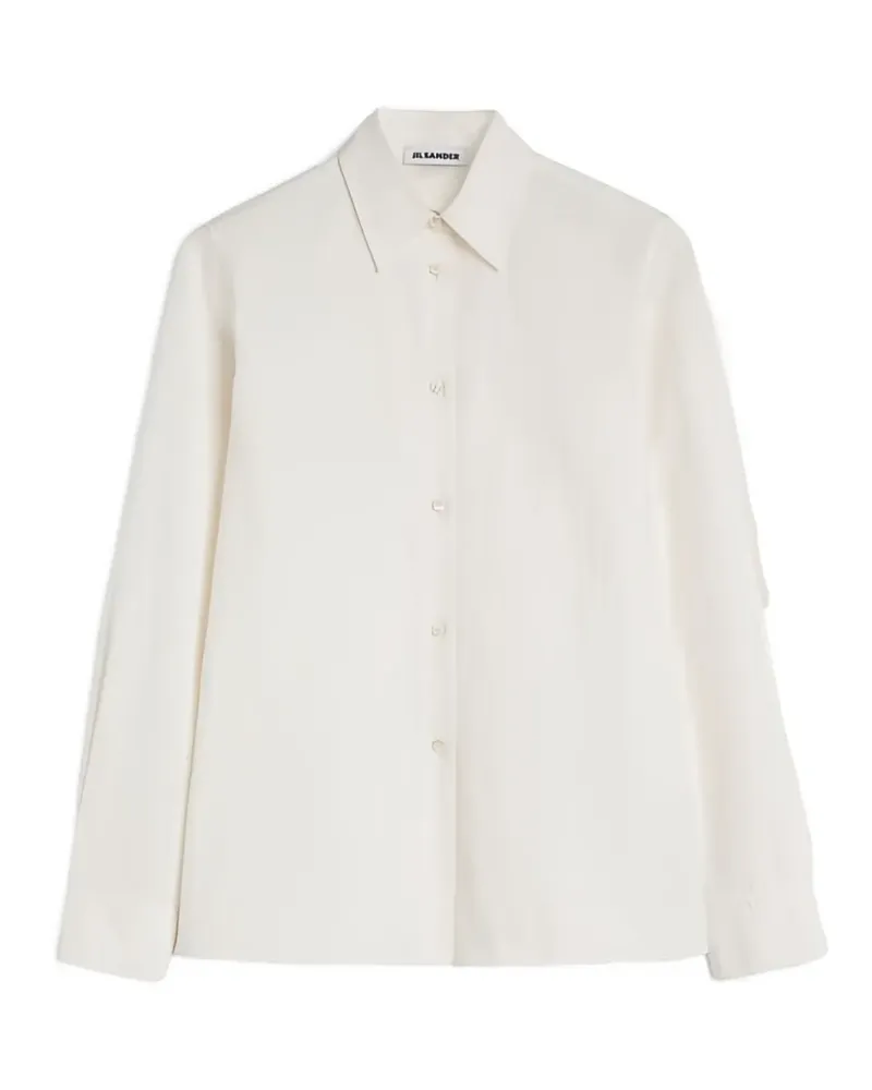 Jil Sander T-Shirt mit Cut-Out - Weiß Weiß