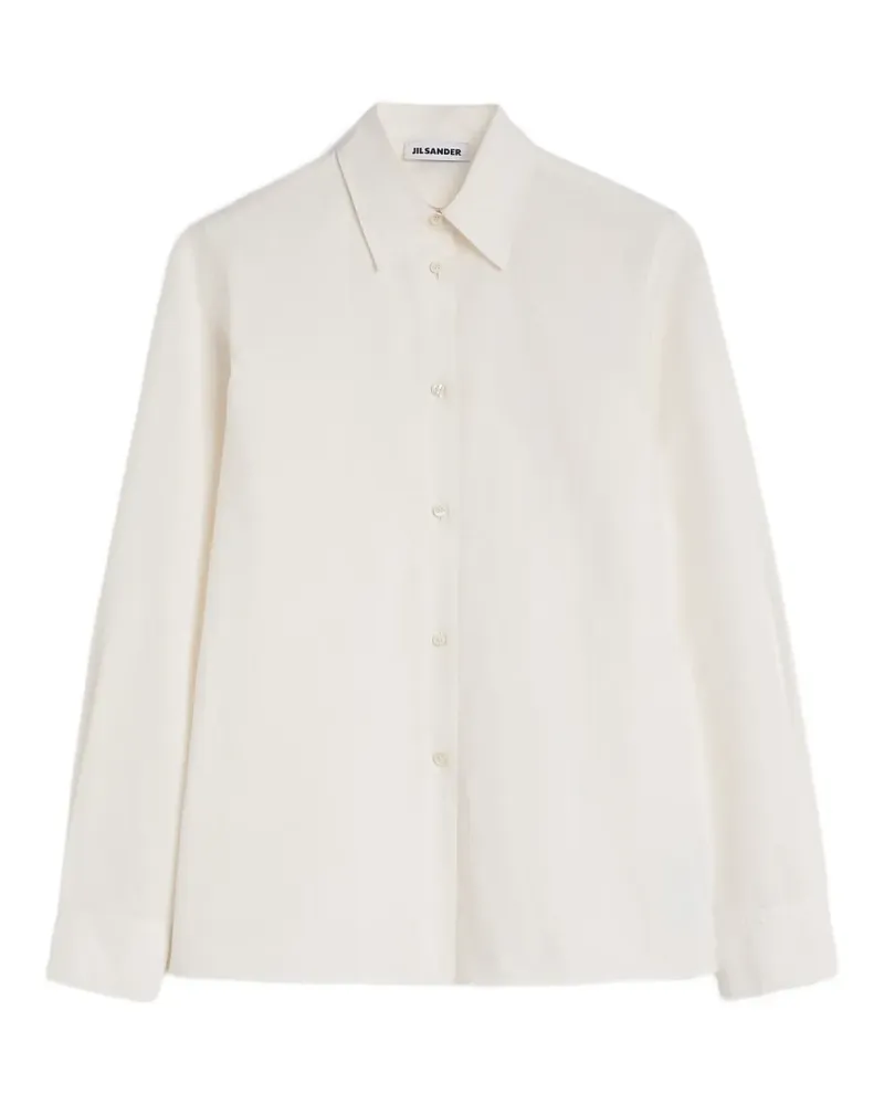 Jil Sander T-Shirt mit Cut-Out - Weiß Weiß