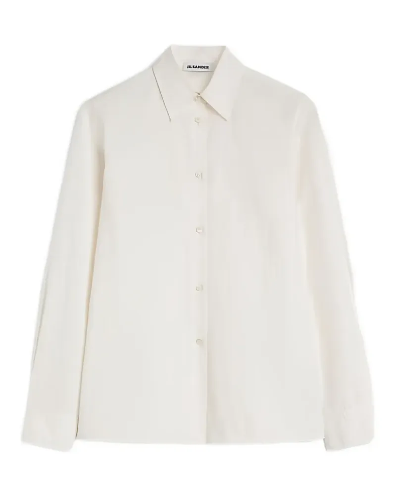 Jil Sander T-Shirt mit Cut-Out - Weiß Weiß