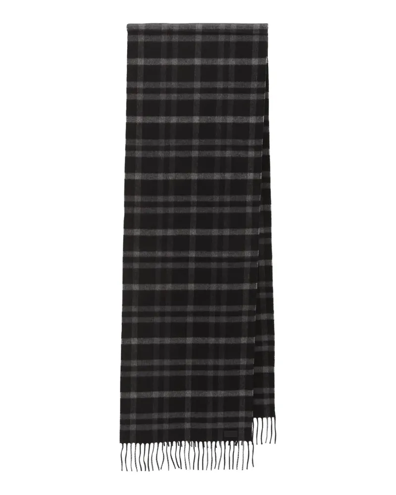 Saint Laurent Schal mit Schottenkaromuster - Schwarz Schwarz