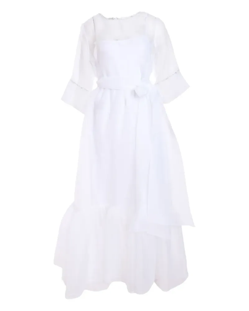 Baruni Beatrice Kleid - Weiß Weiß