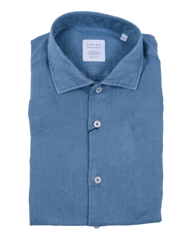 XACUS linen shirt - Blau Blau