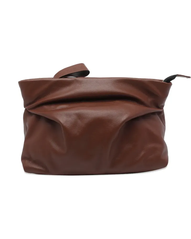 Vic Matié Travel zip leather shoulder bag - Braun Braun