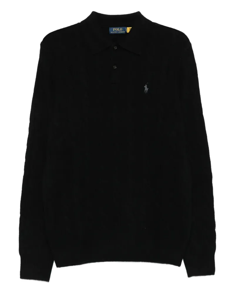 Ralph Lauren Pullover mit Zopfmuster - Schwarz Schwarz