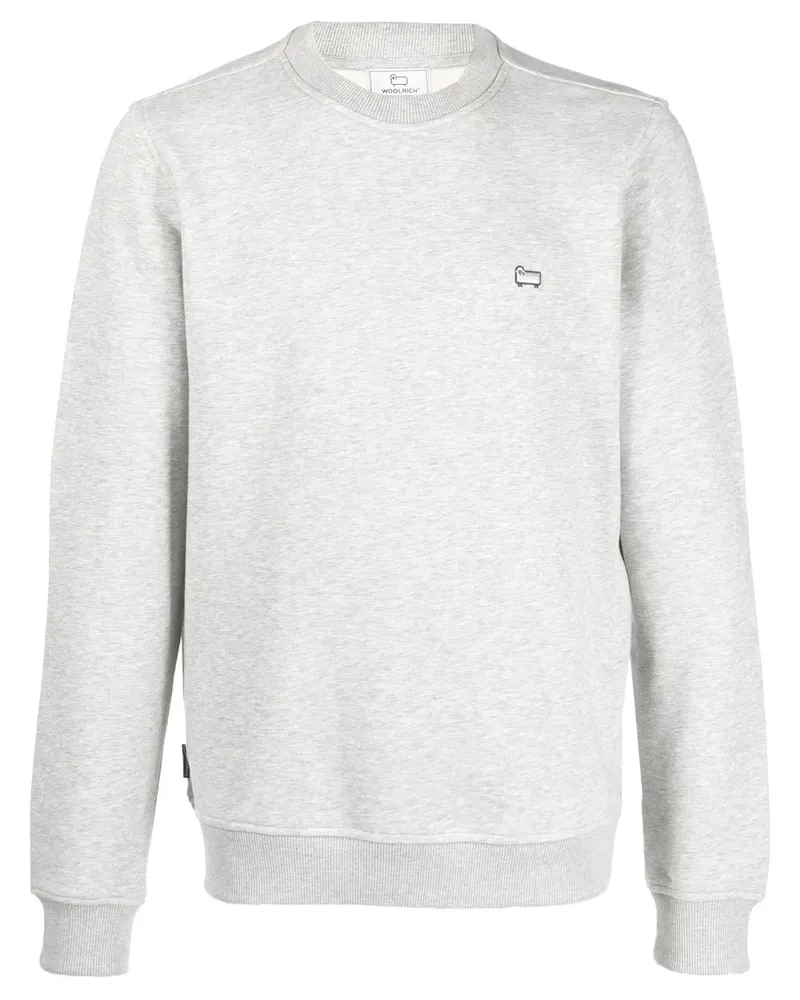 Woolrich Sweatshirt mit Schaf-Patch - Grau Grau
