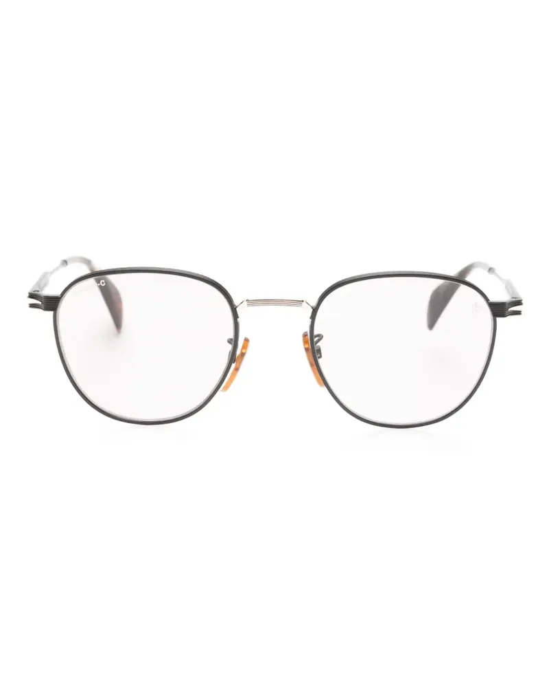 EYEWEAR by DAVID BECKHAM Sonnenbrille mit geometrischem Gestell - Schwarz Schwarz