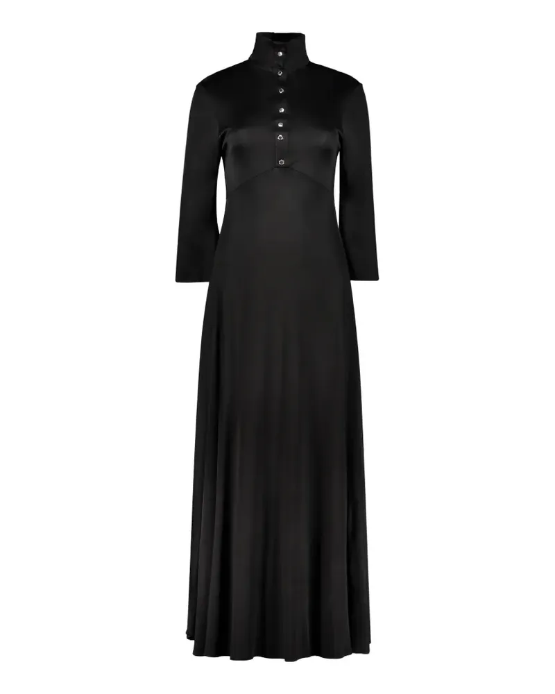ELLERY Geknöpftes Kleid mit Stehkragen - Schwarz Schwarz