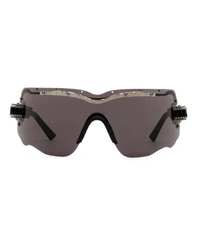 KUBORAUM E15 Sonnenbrille mit geometrischem Gestell - Silber Silber