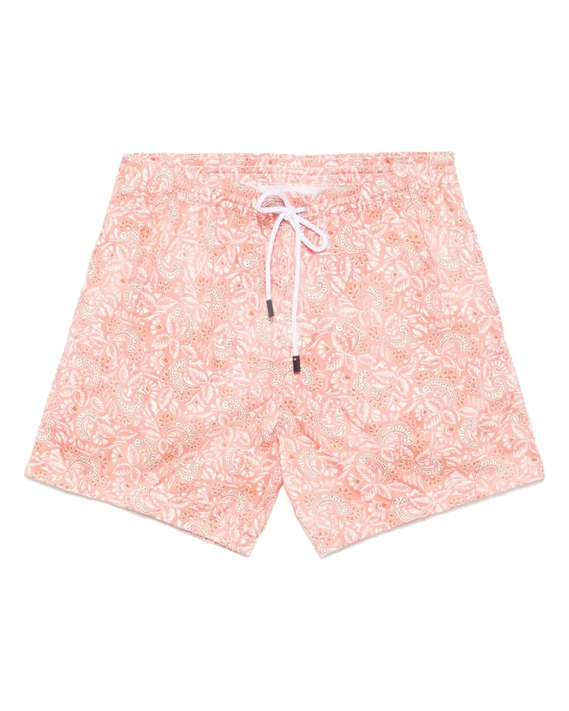 BARBA Badeshorts mit Print - Orange Orange