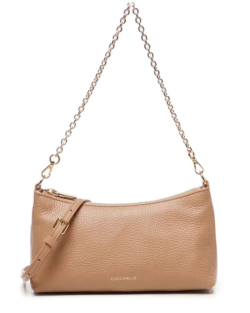 Coccinelle Aura Schultertasche - Nude Nude