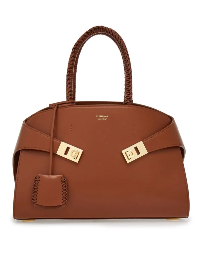 Ferragamo Kleine The Hug Handtasche Brown