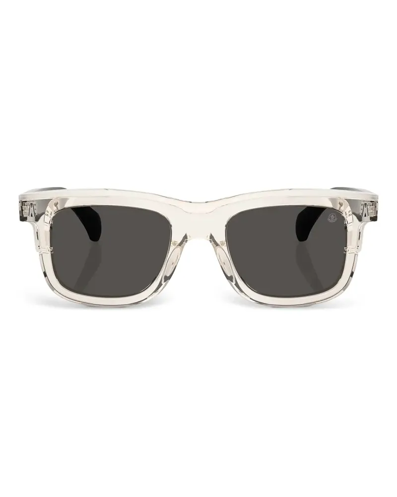 Moncler Eckige Sonnenbrille - Nude Nude