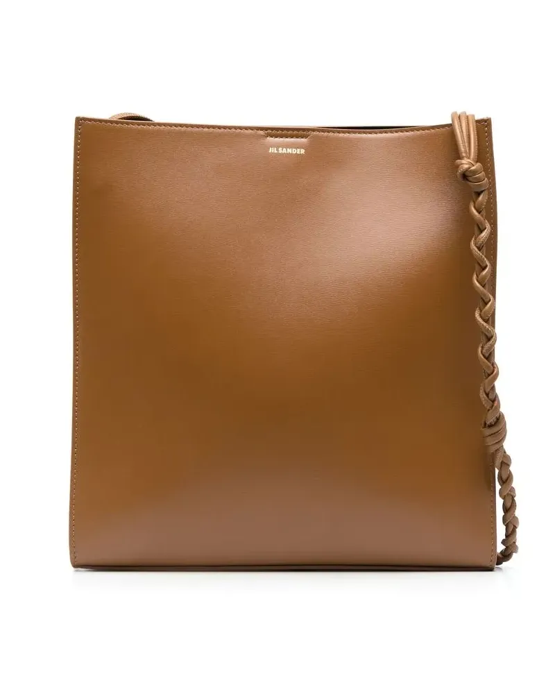 Jil Sander Schultertasche mit Logo-Prägung - Braun Braun