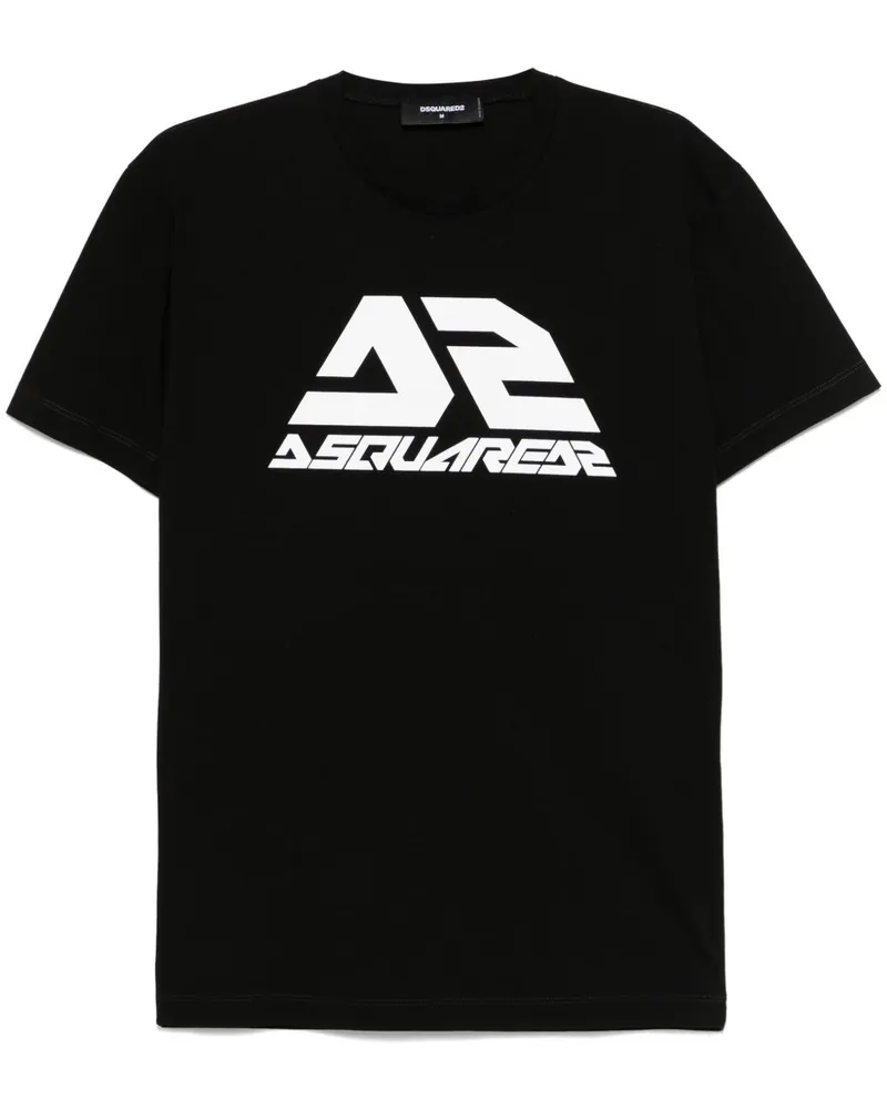 Dsquared2 T-Shirt mit Logo-Print - Schwarz Schwarz