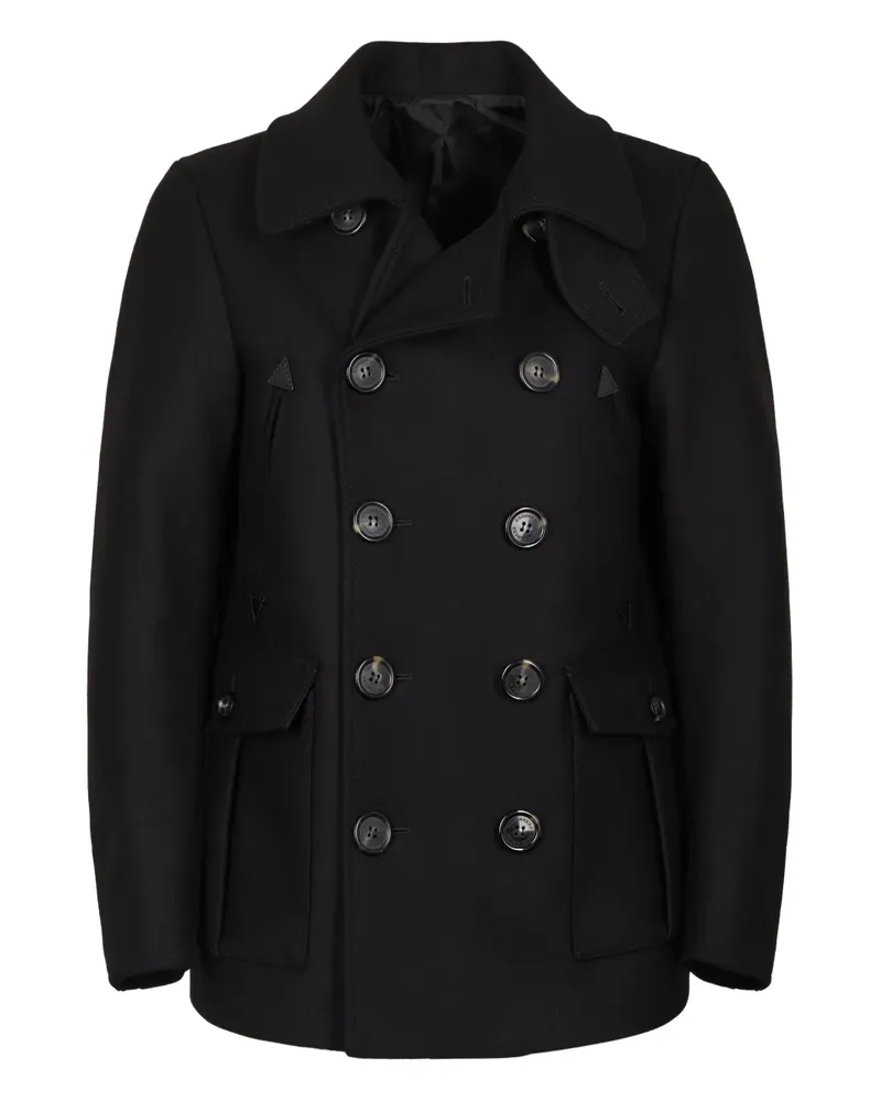 Dsquared2 Doppelreihiger Mantel - Schwarz Schwarz