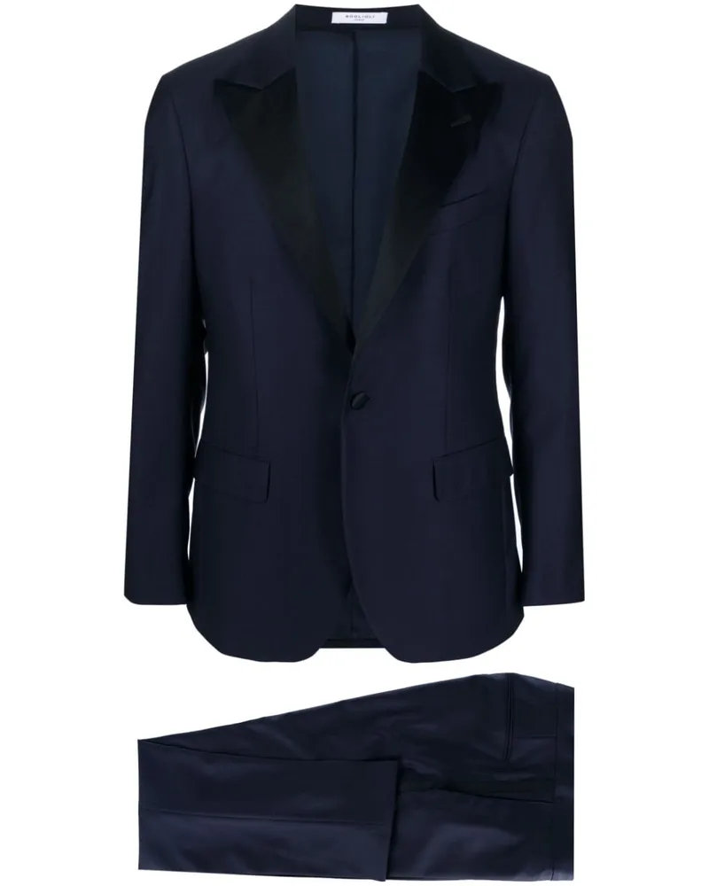 Boglioli Anzug mit steigendem Revers - Blau Blau