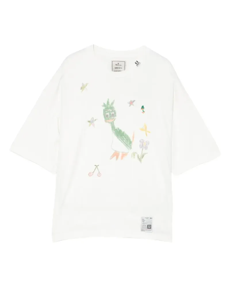 MIHARAYASUHIRO T-Shirt mit grafischem Print - Weiß Weiß