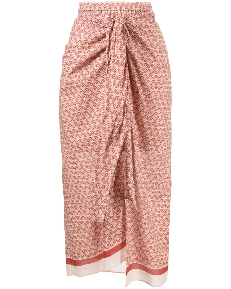 Brunello Cucinelli Rock mit Print - Rot Rot