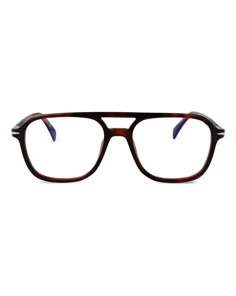 EYEWEAR by DAVID BECKHAM Brille mit eckigem Gestell - Braun Braun