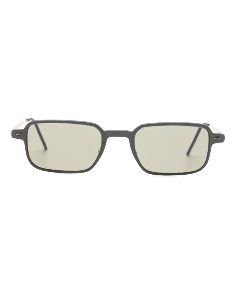 Lindberg Sonnenbrille mit eckigem Gestell - Grau Grau