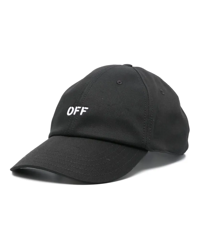 OFF-WHITE Baseballkappe mit Logo-Stickerei - Schwarz Schwarz