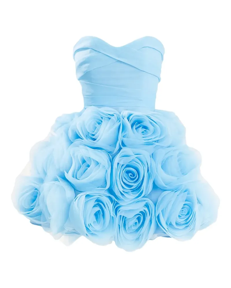 Ana Radu Schulterfreies Rose Minikleid - Blau Blau