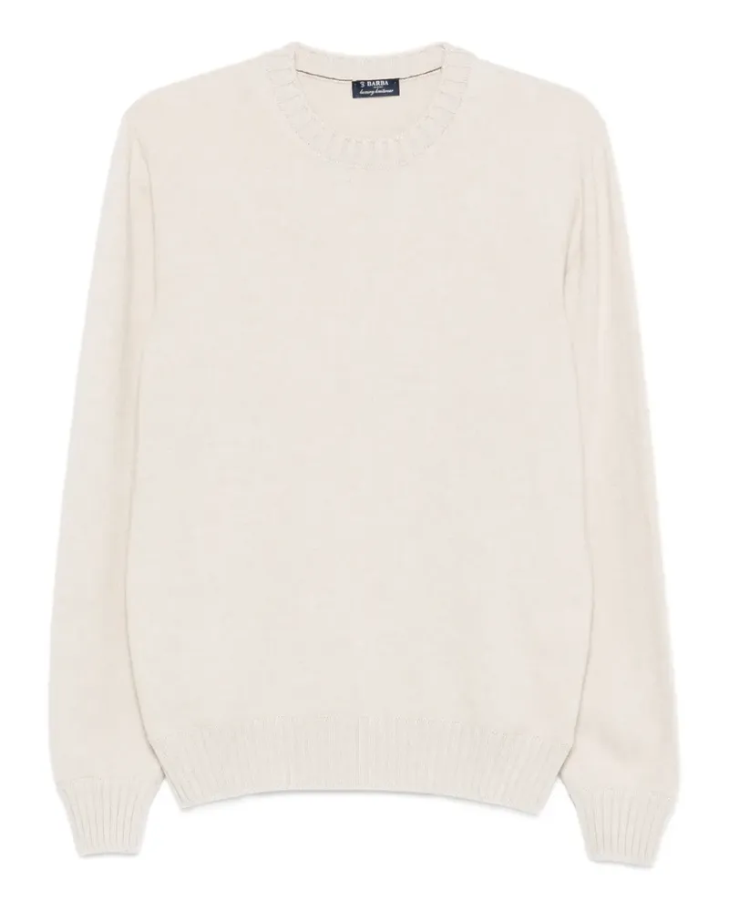 BARBA Klassischer Kaschmirpullover - Nude Nude