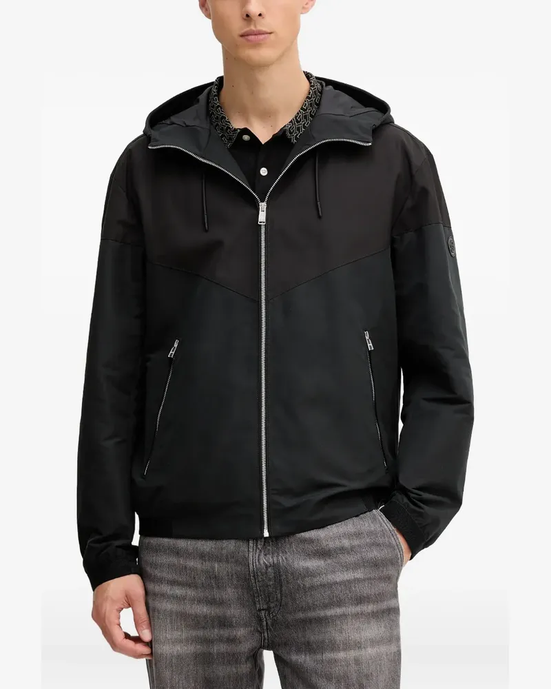HUGO BOSS Kapuzenjacke mit Reißverschluss - Schwarz Schwarz