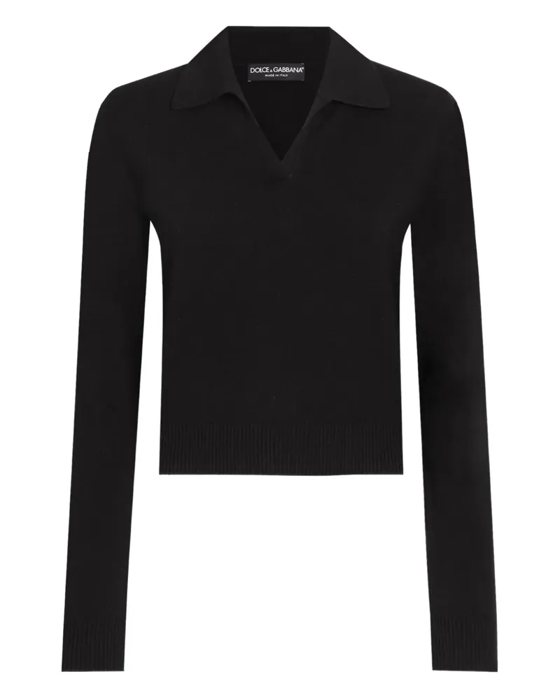 Dolce & Gabbana Oberteil aus Kaschmir - Schwarz Schwarz