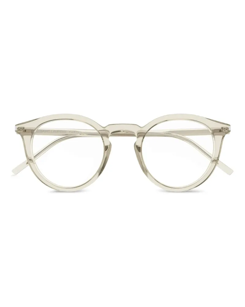 Saint Laurent Brille mit rundem Gestell - Nude Nude