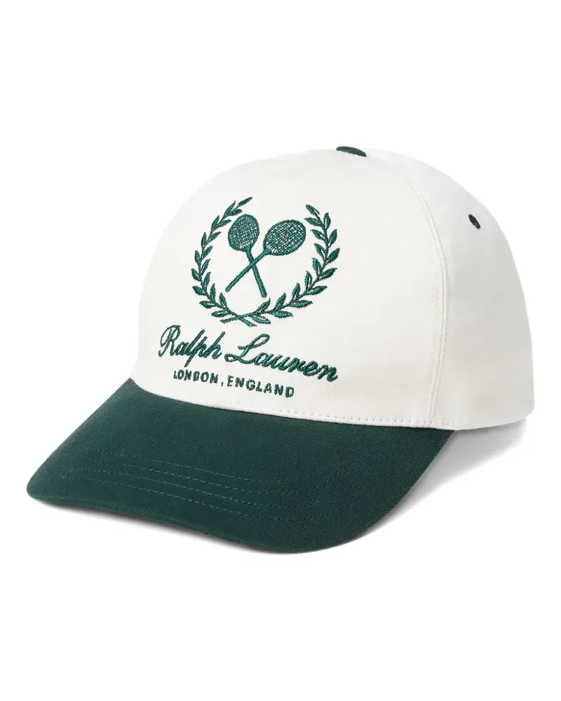 Ralph Lauren Twill-Baseballkappe mit Wappenstickerei - Weiß Weiß
