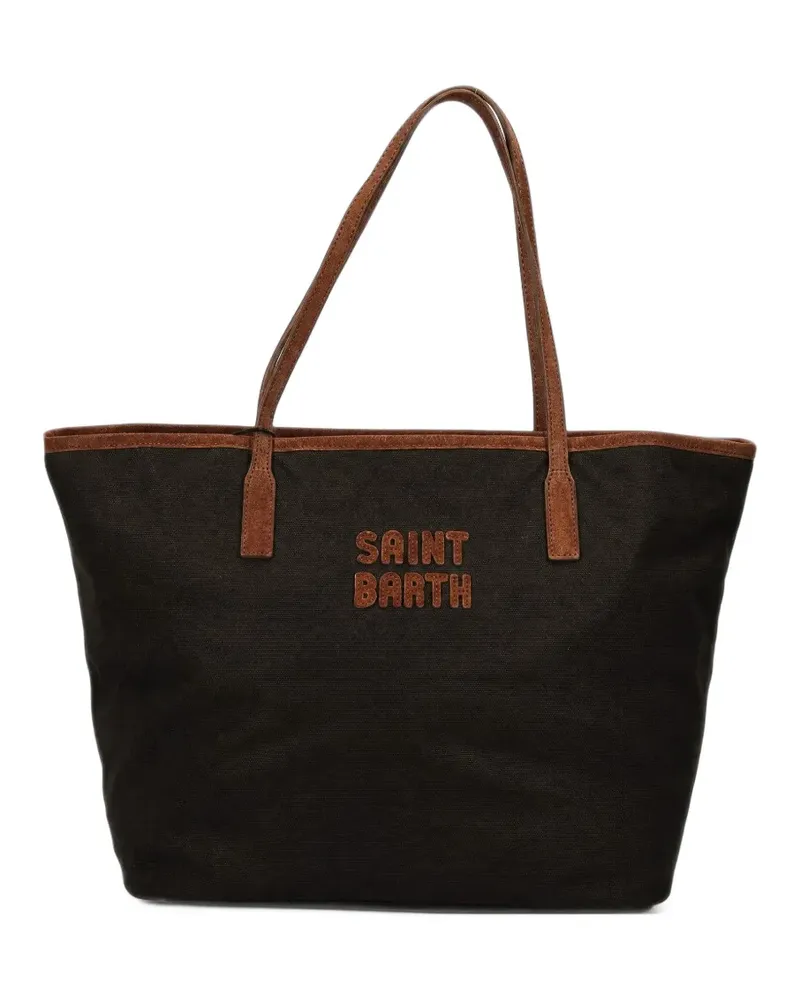 MC2 Saint Barth City Tote Bag mit Logo - Braun Braun