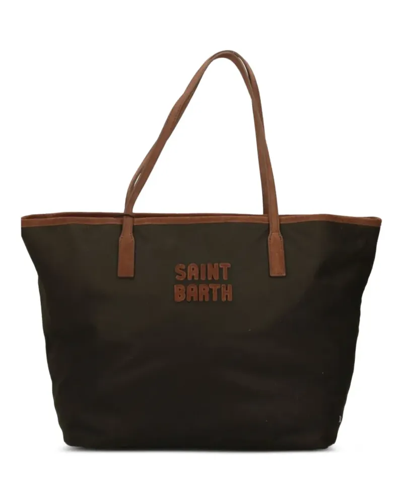 MC2 Saint Barth City Tote Bag mit Logo - Braun Braun