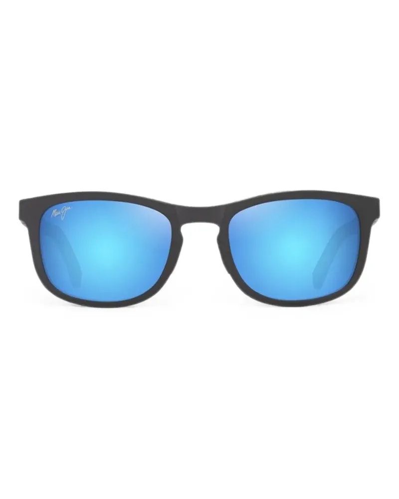 Maui Jim Aliali AF Sonnenbrille mit eckigem Gestell - Grau Grau