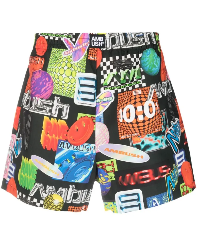 AMBUSH Shorts mit elastischem Bund - Schwarz Schwarz
