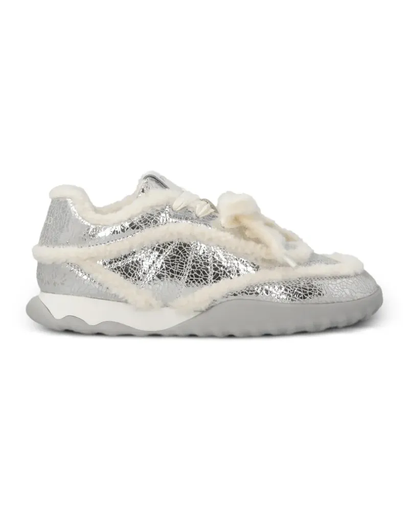 Pinko Sneakers mit Riss-Effekt - Silber Silber