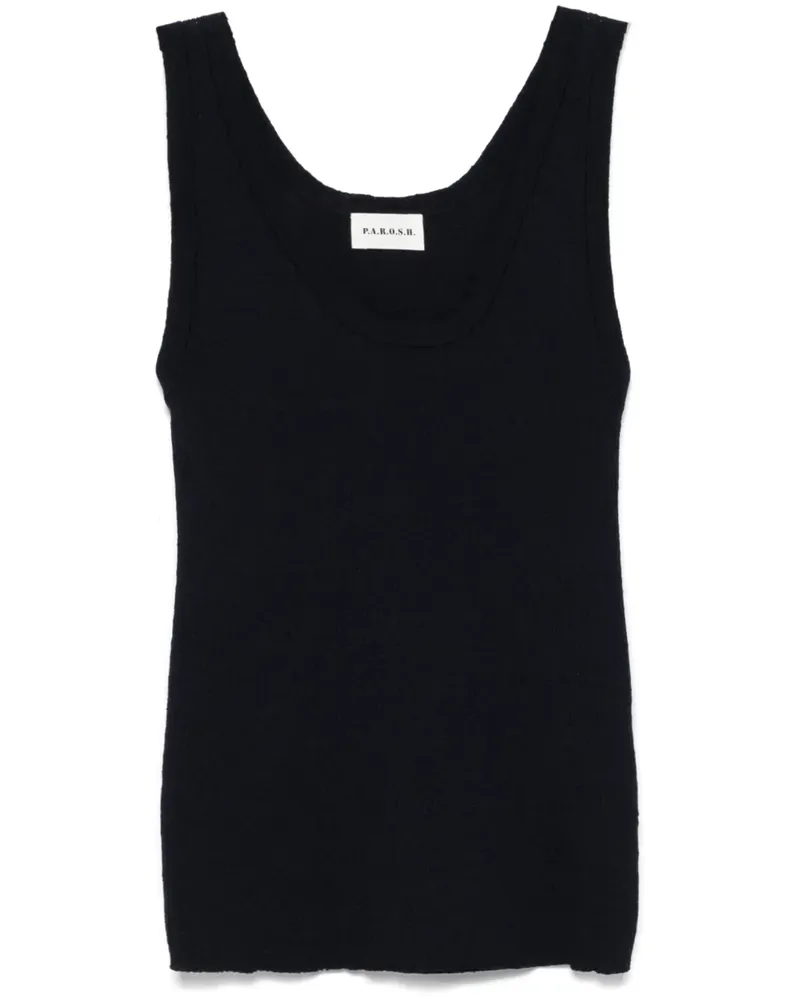 P.A.R.O.S.H. Geripptes Tanktop - Blau Blau