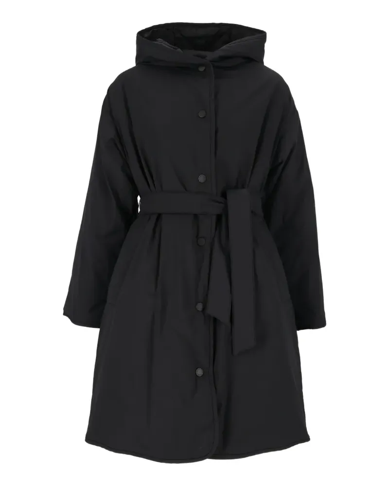 Max Mara Massa hooded belted coat - Schwarz Schwarz