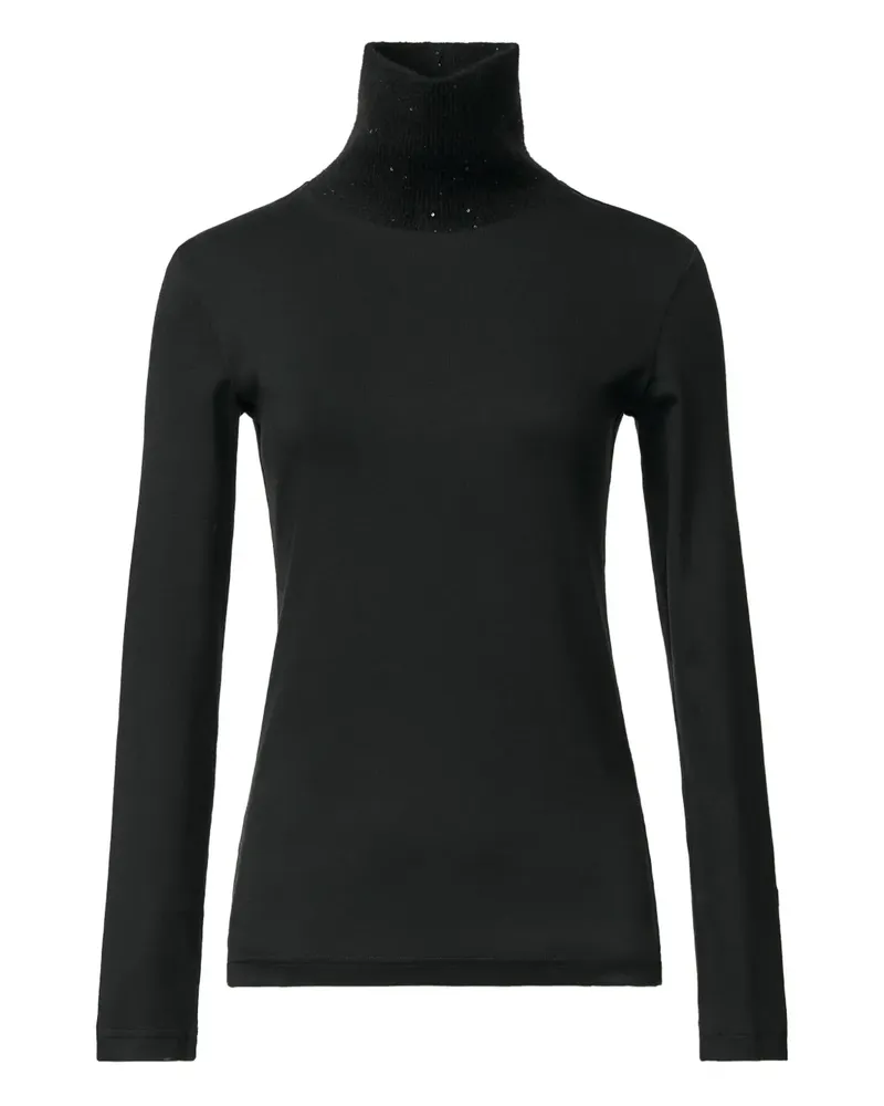 Fabiana Filippi sequin-embellished top - Schwarz Schwarz