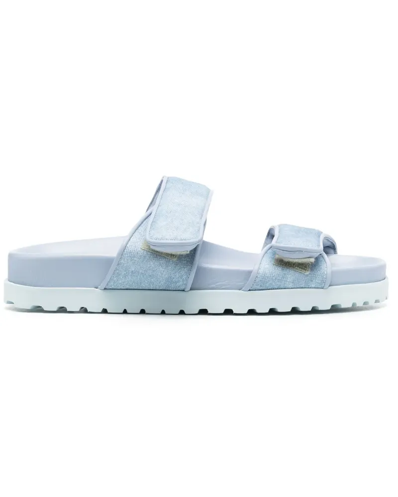 Gia Borghini Pantoletten mit Klettverschluss - Blau Blau