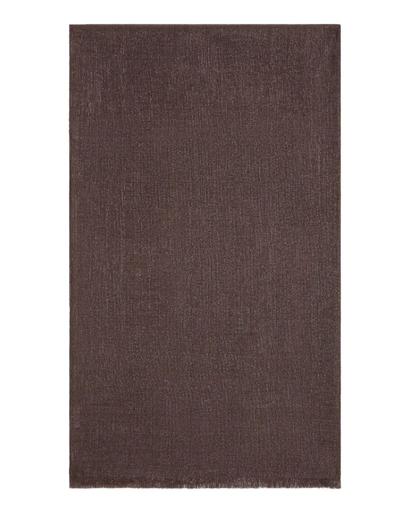 Brunello Cucinelli Schal mit ausgefransten Kanten - Braun Braun