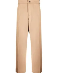 Kitsuné Klassische Straight-Leg-Hose Braun