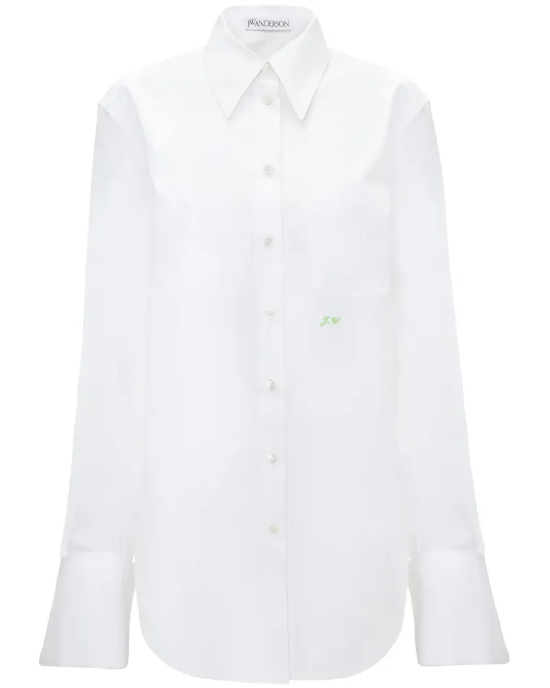 J.W.Anderson Hemd im Oversized-Look - Weiß Weiß