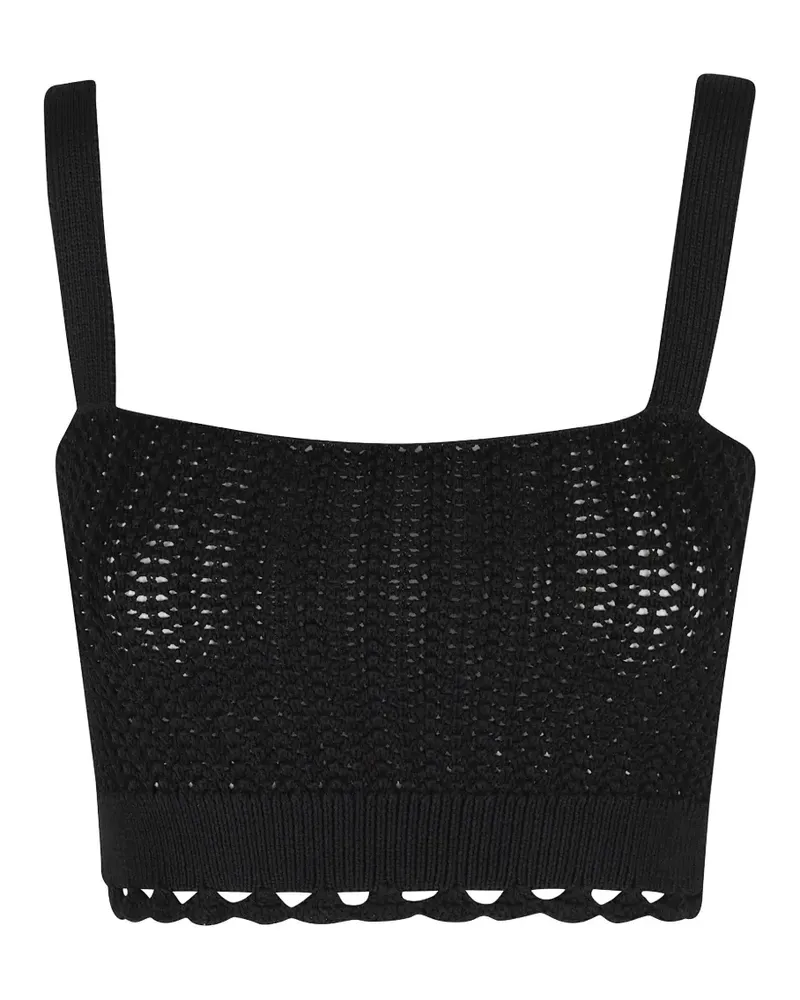 IRO LYANNE crochet-knit bralette top - Schwarz Schwarz