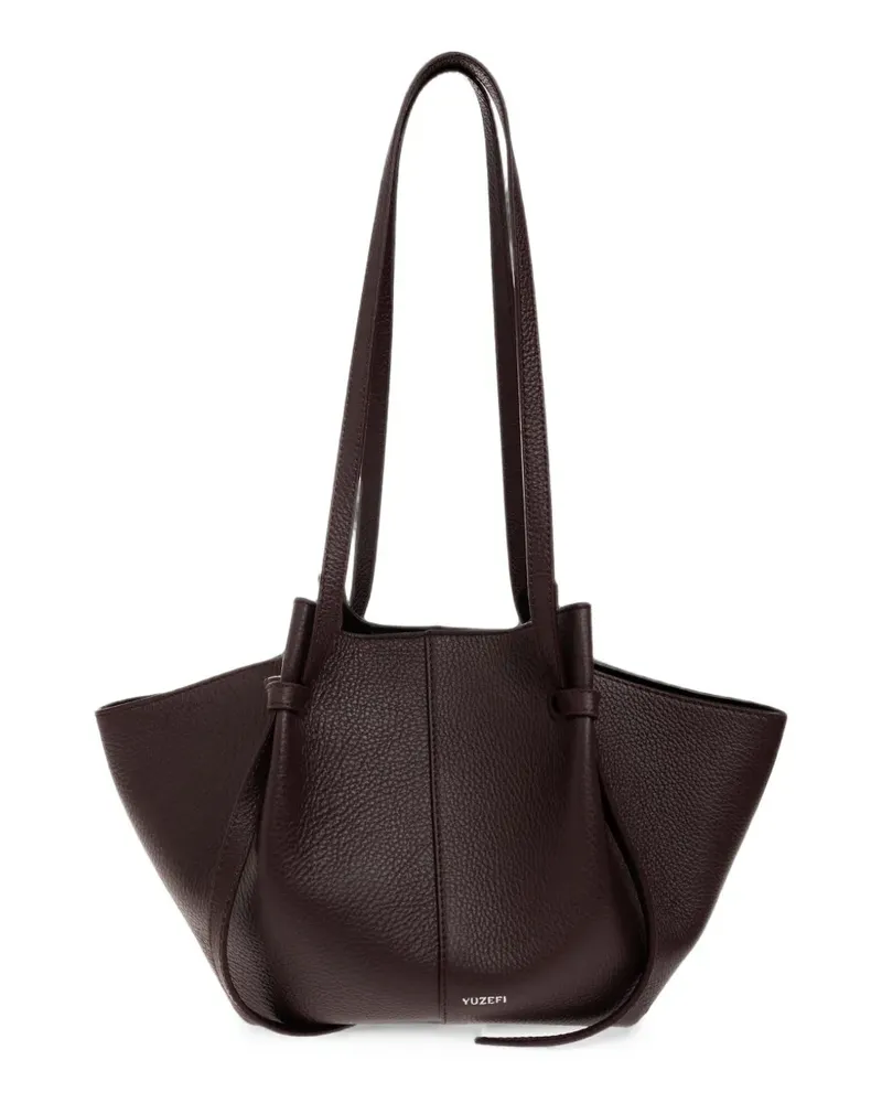 YUZEFI Mochi leather tote bag - Braun Braun