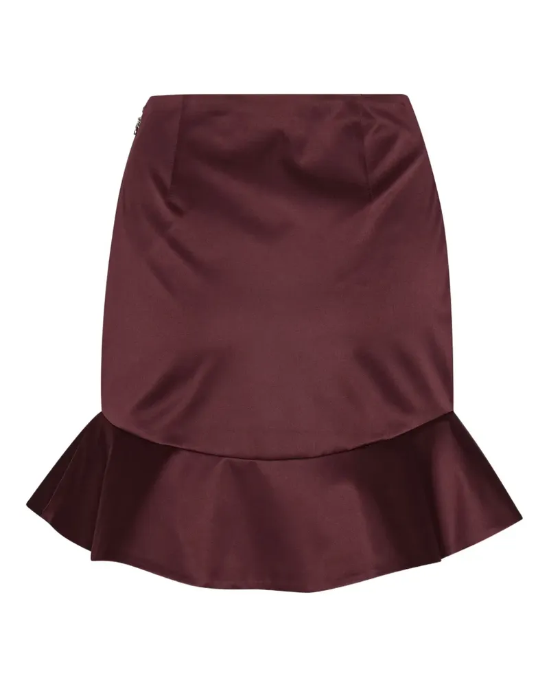 ROTATE Birger Christensen Minirock mit Rüschen Rot